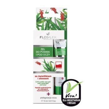 Zdjęcie FLOS-LEK Żel ze świetlikiem i aloesem do powiek i pod oczy, 15ml