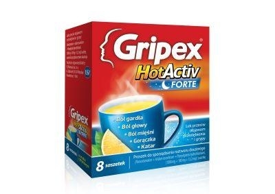 Zdjęcie Gripex HotActiv Forte x 8 saszetek