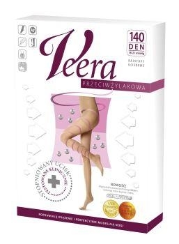 Zdjęcie Rajstopy przeciwżylakowe VEERA 140 den rozmiar 5 czarny (18-21 mmhg)