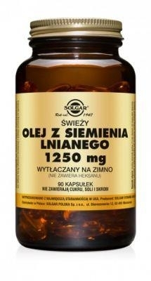 Zdjęcie SOLGAR Olej z siemienia lnianego 1250mg 90 kapsułek