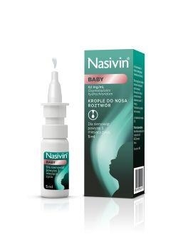Zdjęcie Nasivin Baby, krople do nosa 0,1mg/1ml  5ml