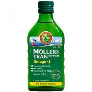 Zdjęcie MOLLERS Tran norweski o aromacie naturalnym 250ml