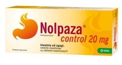 Zdjęcie Nolpaza control 20 mg 14 tabletek dojelitowych