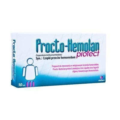Zdjęcie Procto-Hemolan protect czopki doodbytnicze 10 czopków