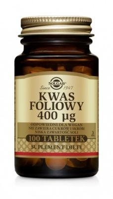 Zdjęcie SOLGAR Kwas foliowy 100 tabletek