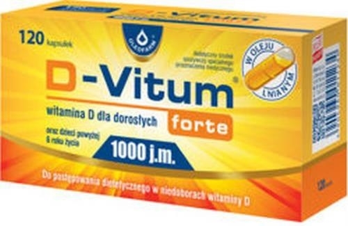Zdjęcie D-Vitum forte 1000, 120 kapsułek