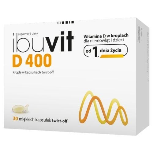 Zdjęcie Ibuvit D 400 kapsułki twistoff 30 kaps.
