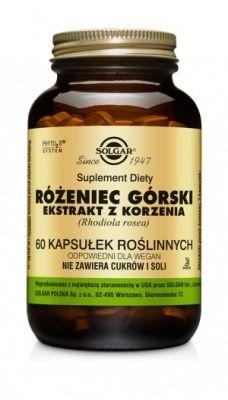Zdjęcie SOLGAR Rhodiola Różeniec Górski. Ekstrakt z korzenia 60 kapsułek