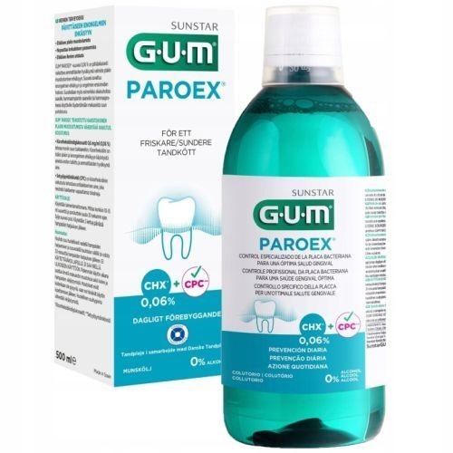 Zdjęcie Sunstar GUM Paroex 0,06%, Płyn 500ml
