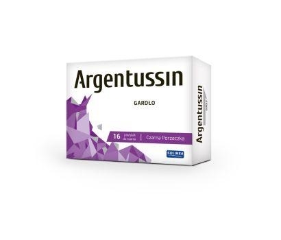 Zdjęcie ArgenTussin Gardło smak czarna porzecz pastylki, 16 sztuk