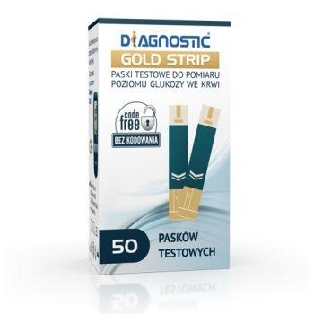Zdjęcie Diagnostic Gold Strip test paskowy, 50 pasków