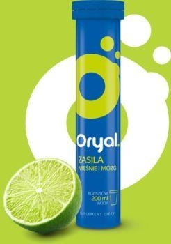 Zdjęcie Oryal tabletki musujące limonka, 20 tabletek