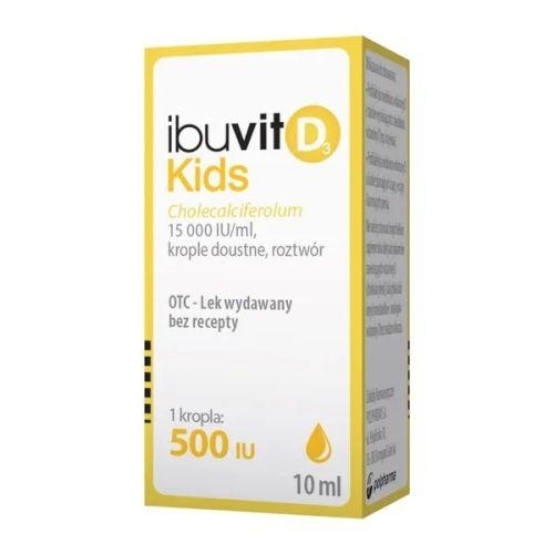 Zdjęcie Ibuvit D3 Kids, 15000 I.U. krople 10ml