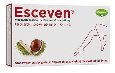 Zdjęcie Esceven tabletki 0,167 g 40 tabletek