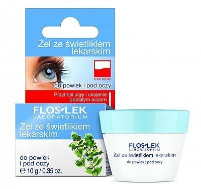 Zdjęcie FLOS-LEK Żel ze świetlikiem lekarskim do powiek i pod oczy 10 g