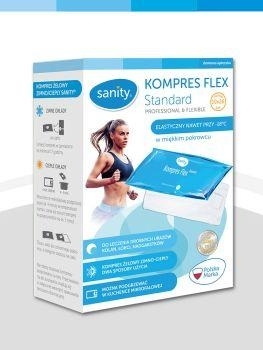 Zdjęcie Kompres żelowy  SANITY 10cm x 26cm, 1 sztuka