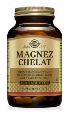 Zdjęcie SOLGAR Magnez chelat aminokwasowy 100 tabletek
