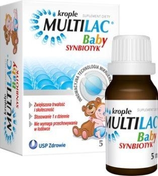 Zdjęcie Multilac BABY Synbiotyk Krople, 5 ml