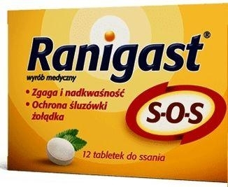 Zdjęcie Ranigast SOS tabl.do ssania 12 tabl.