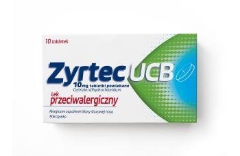 Zdjęcie Zyrtec UCB, 10 tabletek powlekanych
