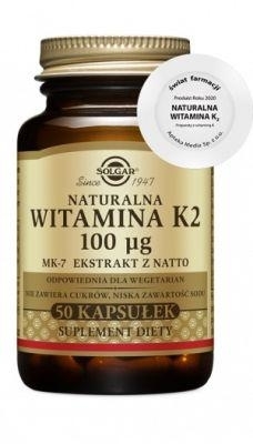 Zdjęcie SOLGAR Witamina K2 naturalna 50 kapsułek