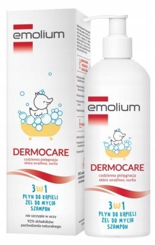 Zdjęcie EMOLIUM Dermocare 3w1 Płyn/żel/szampon 400ml