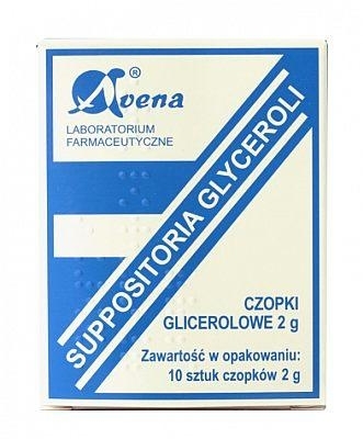 Zdjęcie Czopki glicerynowe 2g 10 czopków