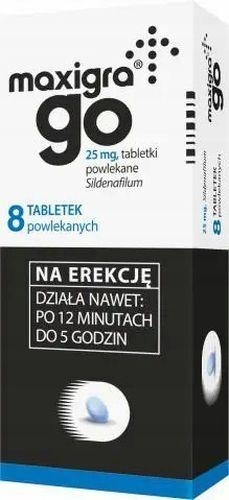 Zdjęcie Maxigra Go 0,025 g,  8 tabl.
