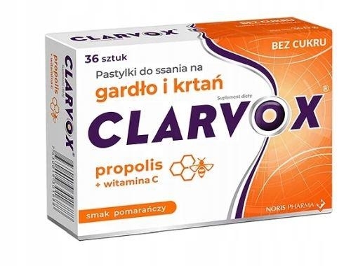 Zdjęcie Clarvox Propolis/Pomarańcza pastyl.dossani