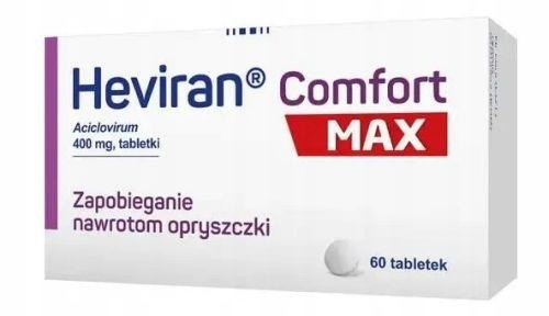 Zdjęcie Heviran Comfort Max 400 mg, 60 tabl