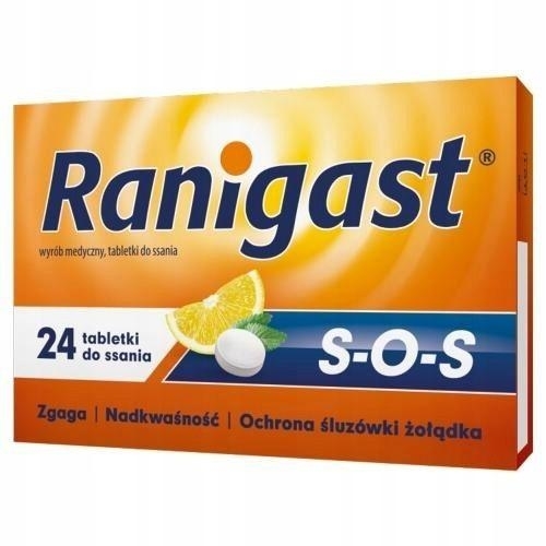 Zdjęcie Ranigast SOS tabl.do ssania 24 tabl.!!!!
