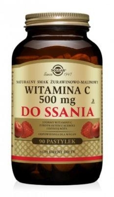 Zdjęcie SOLGAR Witamina C Smak żurawinowo- malinowy 90 pastylek
