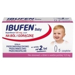 Zdjęcie Ibufen Baby czopki 0,125 g,  5...
