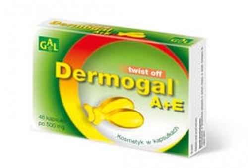 Zdjęcie Dermogal A + E kapsułki twist off, 48 kapsułek