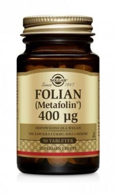Zdjęcie SOLGAR Folian 400µg 50 tabletek