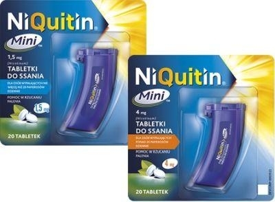Zdjęcie NiQuitin Mini tabletki do ssania 4 mg 20 tabl.