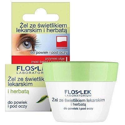 Zdjęcie FLOS-LEK Żel ze świetlikiem lekarskim i herbatą do powiek i pod oczy 10 g