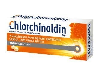 Zdjęcie Chlorchinaldin VP tabletki do ssania - 20 tabletek