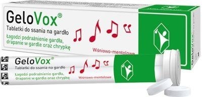 Zdjęcie GeloVox wiśniowo-mentol tabletki do ssania 20tabl.