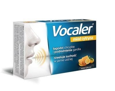 Zdjęcie VOCALER miód cytryna pastylki 12 past.