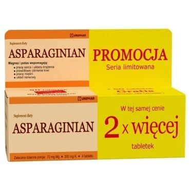 Zdjęcie Asparaginian Magnezu Potasu 100 tabletek