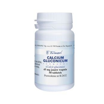 Zdjęcie Calcium gluconicum Farmapol, 50 tabletek