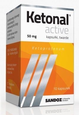 Zdjęcie Ketonal Active kapsułki twarde 0,05 g, 10 kapsułek