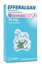 Zdjęcie Efferalgan czopki 80 mg 10 czo...