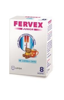 Zdjęcie FERVEX JUNIOR, granulat do sporządzania roztworu doustnego, 8 saszetek