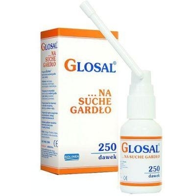Zdjęcie Glosal Spray na suche gardło 250 dawek 25ml