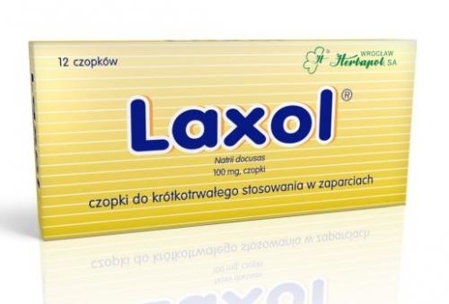 Zdjęcie Laxol czopki doodbytnicze, 12 czopków