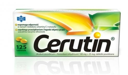 Zdjęcie Cerutin 100mg+ 25mg 125 tabletek