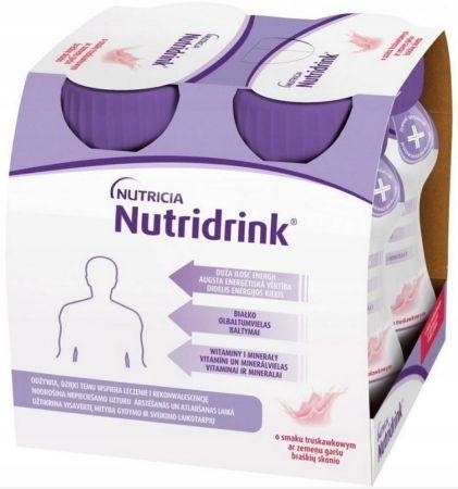 Zdjęcie Nutridrink smak truskawkowy płyn 4x125 ml
