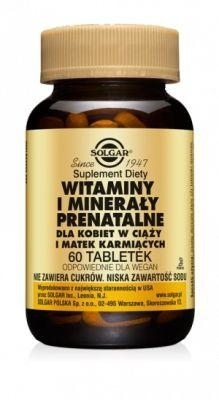 Zdjęcie SOLGAR Witaminy i minerały prenatalne 60 tabletek